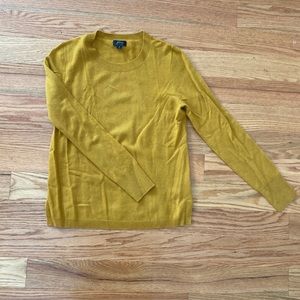 J Crew Gold Cashmere Sweater
